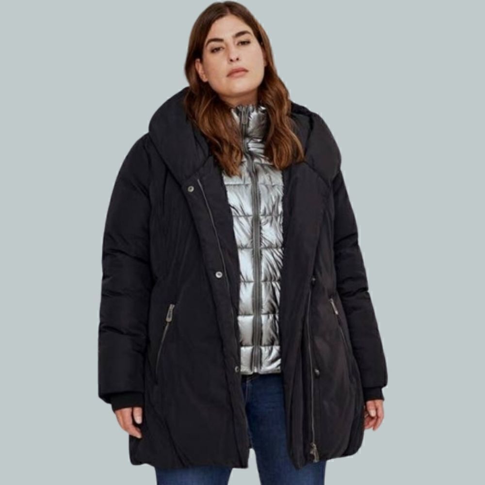 New! Noize Ariana Parka Insulated Puffer Belted Hooded Jacket NWOT